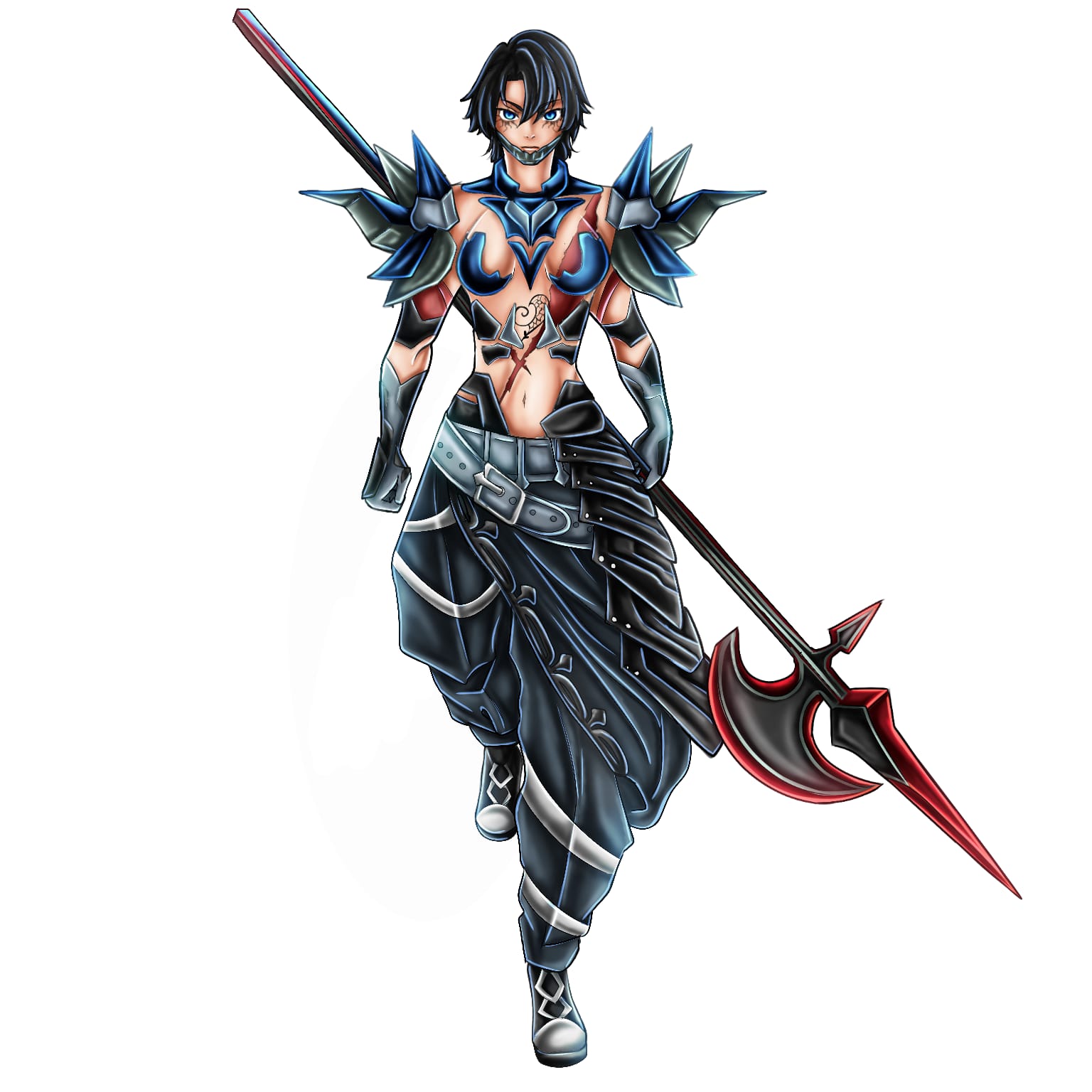 Character full body no background