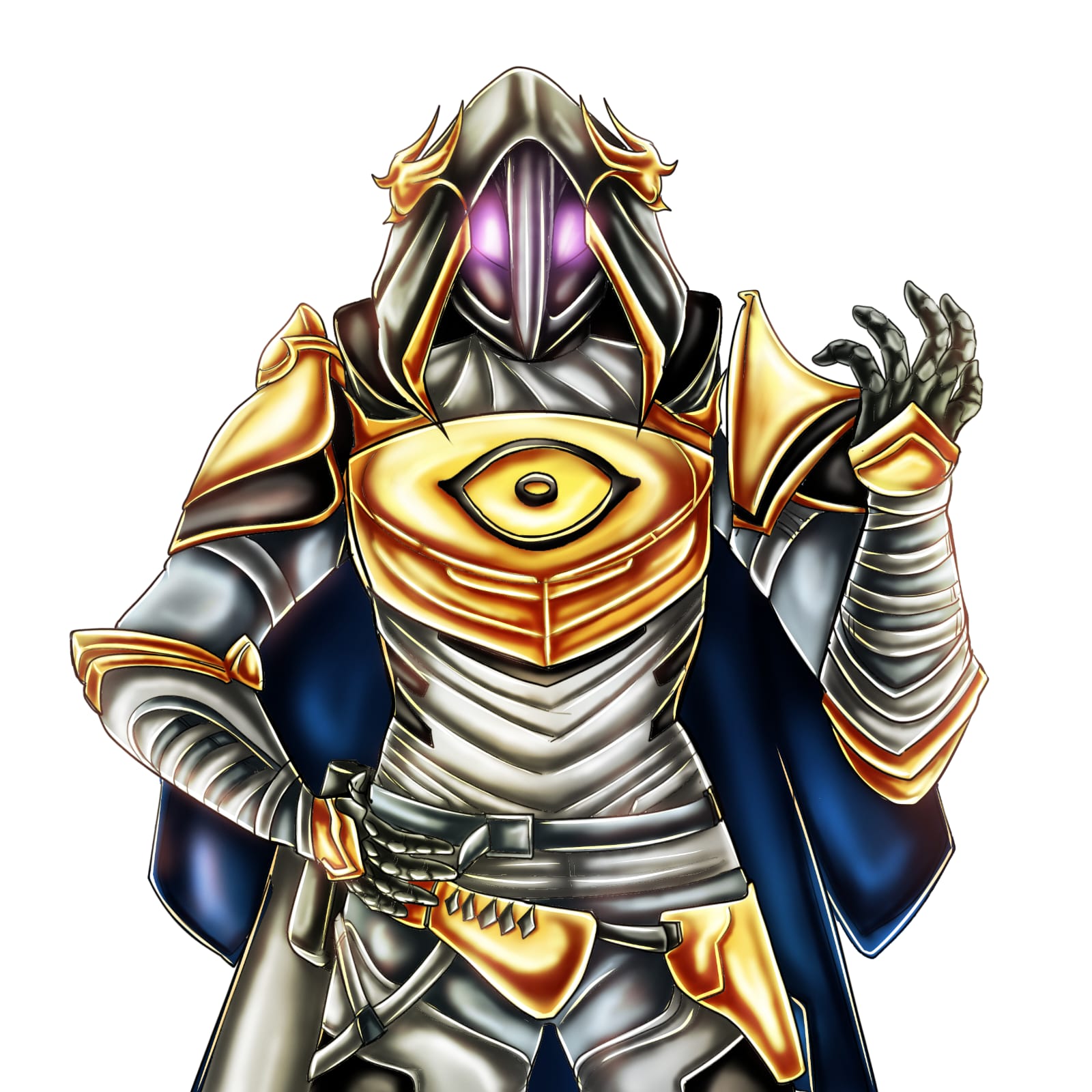 Character half body no background