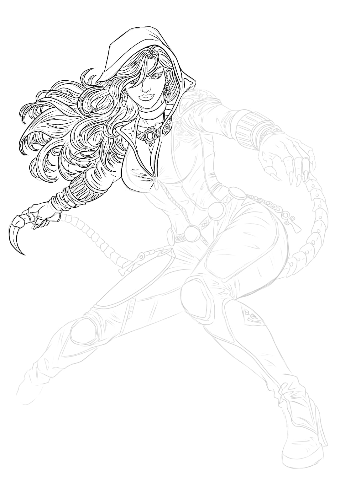 Half way line art